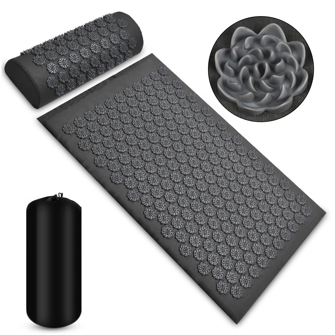Tapis d’Acupression avec Coussin – Relaxation, Détente et Récupération Musculaire