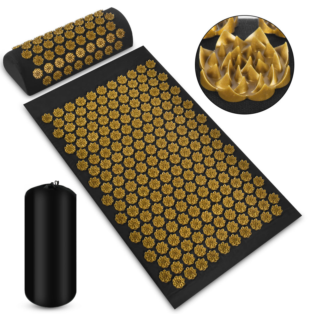 Tapis d’Acupression avec Coussin – Relaxation, Détente et Récupération Musculaire