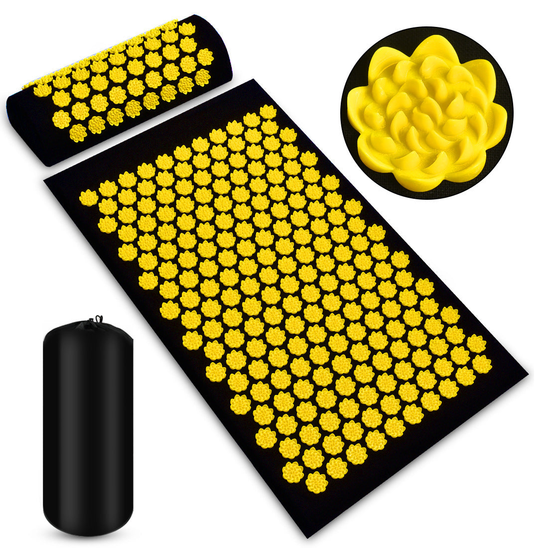 Tapis d’Acupression avec Coussin – Relaxation, Détente et Récupération Musculaire