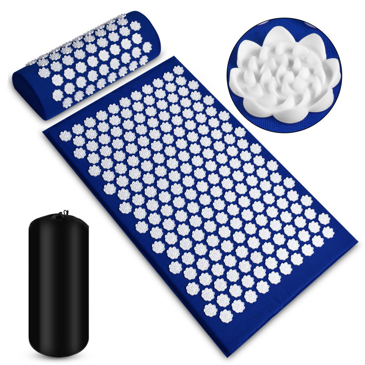 Tapis d’Acupression avec Coussin – Relaxation, Détente et Récupération Musculaire