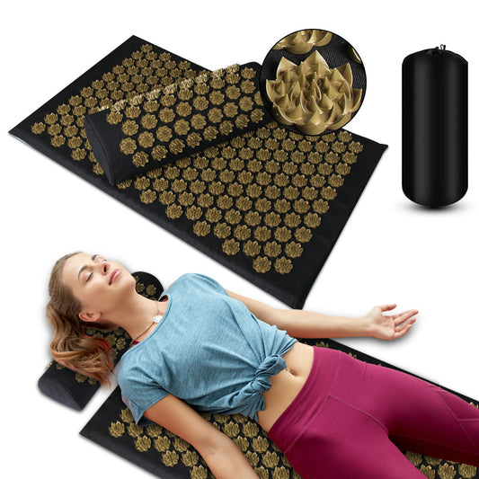 Tapis d’Acupression avec Coussin – Relaxation, Détente et Récupération Musculaire
