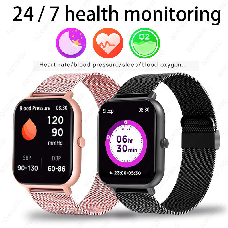 FitWatch DuoStyle – Montre Connectée IA avec 2 Bracelets Assortis