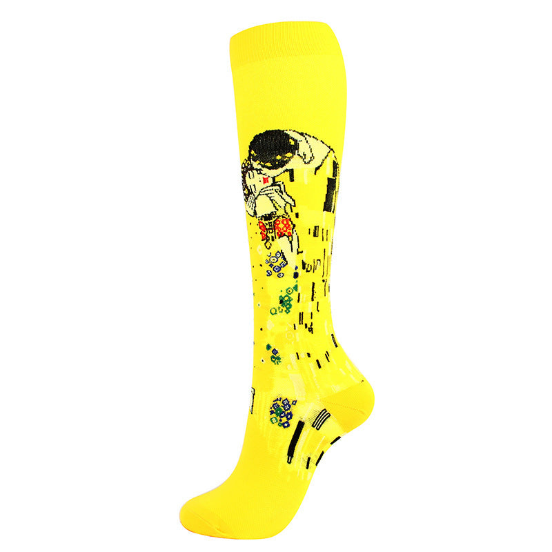 Chaussettes de Compression Artistiques – Confort & Style pour le Sport